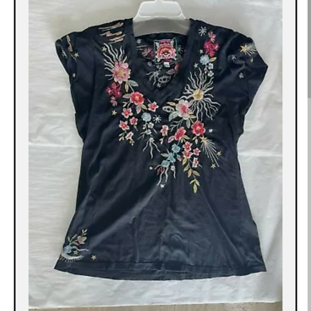 Johnny Was Nwt Lissa Flutter Top. Size Large And … - image 2
